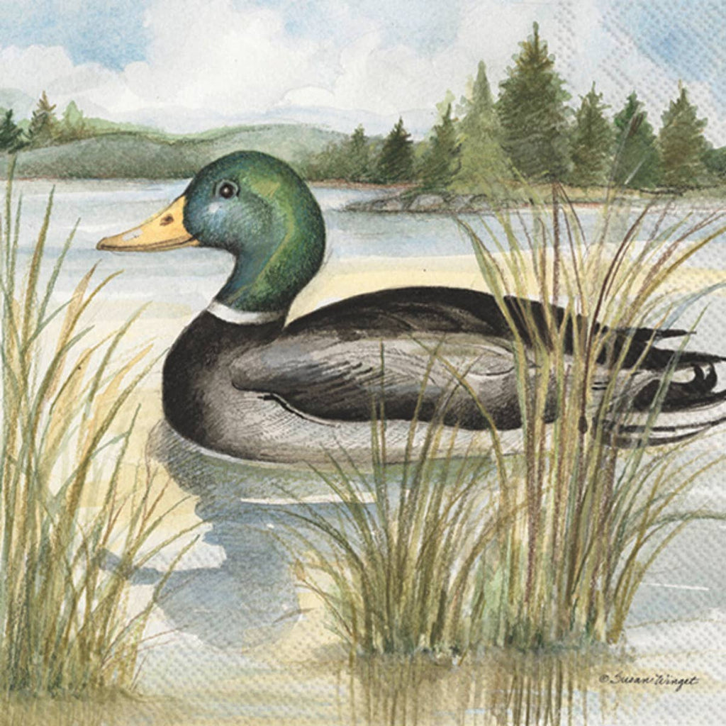 Beverage Napkins -  Mallard