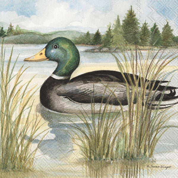 Beverage Napkins -  Mallard