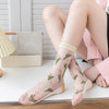 Rufia Mesh Tulip Patterned Socks for Women