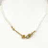 Necklace - Pearl Necklace w/a  Gold Diamond Clasp