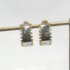 Earrings - Two Tone Thick Hoop