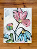 Funky Flowers by Katie Sneed Art  - 11x14