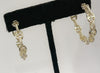 Earrings - Gold Buckle Link C Hoops