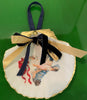Ornaments - Christmas Pelican on Scallop Shell by Fouts and Finch