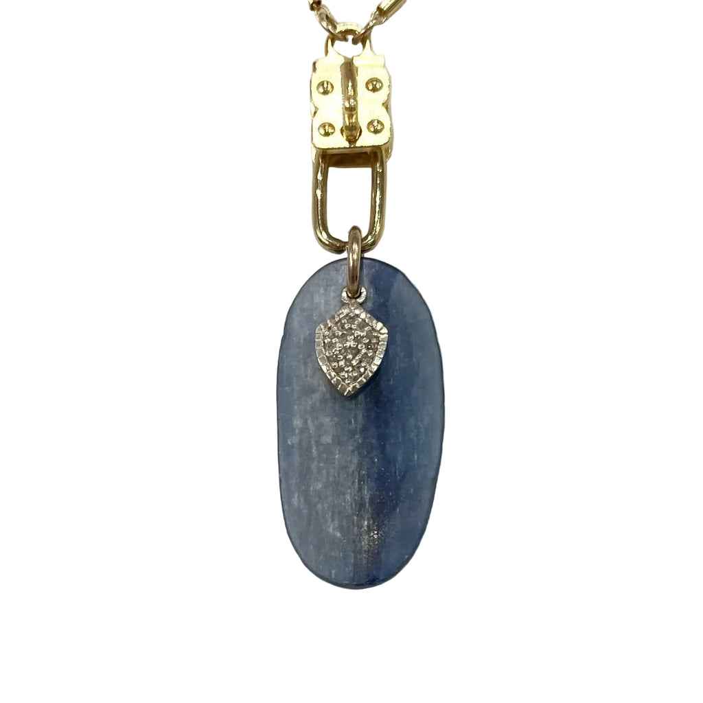 Vignette - Kyanite & Diamond Sheild