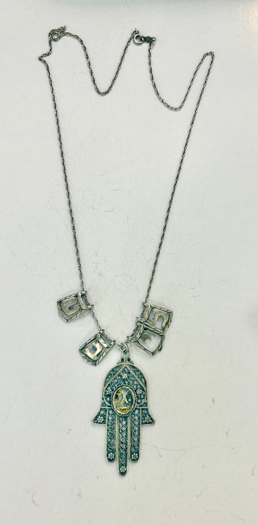 Estate Collection - Vintage Sterling Necklace Hamsa Hand