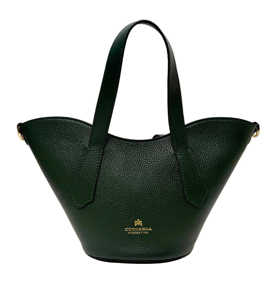 Cuoieria Fiorentina - Wave Small Tote in Emerald