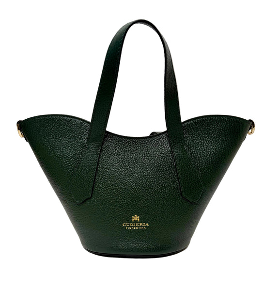 Cuoieria Fiorentina - Wave Small Tote in Emerald