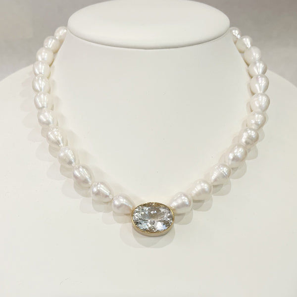 Necklace - Quartz and Pearl Choker