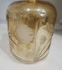 Estate Collectyion - Vintage Crystal Etched Gold Trim Decanter With Lowball Tumblers