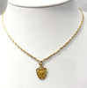 Necklace - Diamond Queen Bee Shield on Vintage Chain