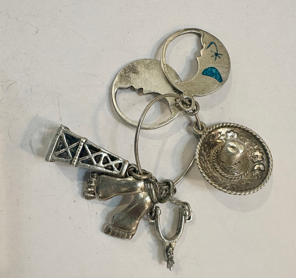 Estate Collection - Vintage Sterling Charms on Ring
