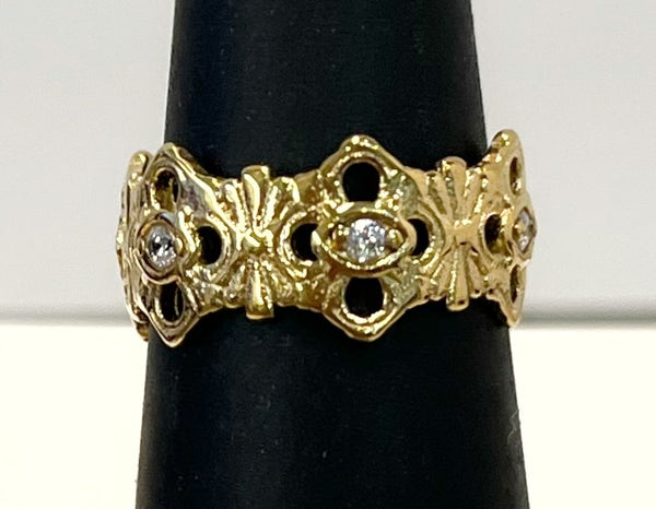 Ring - Victorian Band - Sizes 6,7,8