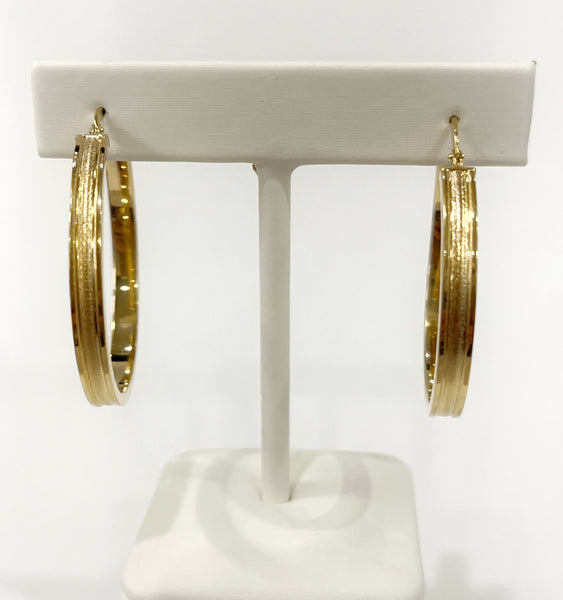 Earrings - Samantha Hoop Earrings in Gold