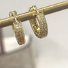 Earrings - Micro Pave CZ Hoops