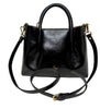 Cuoieria Fiorentina - Candy Small Tote Bag in Vintage Black Leather