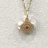 Necklace - Diamond, Sapphire & Mother Of Pearl Clover