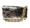 Cuoieria Fiorentina - Patty Small Metallic Flap Bag in Silver