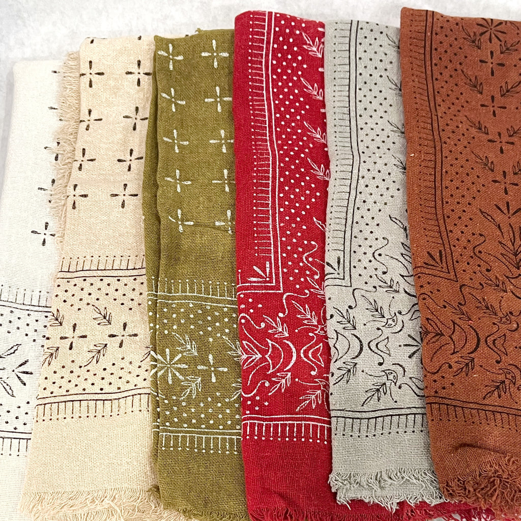 Bandana - Classic Print Naturally Dyed Bandana
