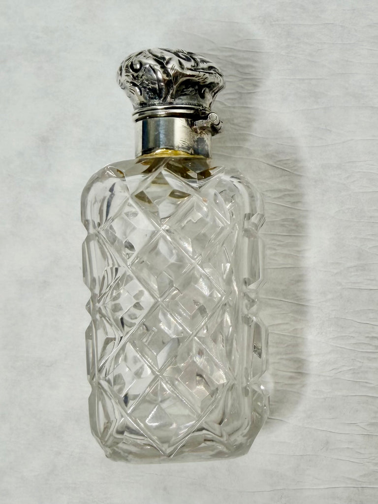Estate Collection - Antique Silver and Glass Perfume Bottle