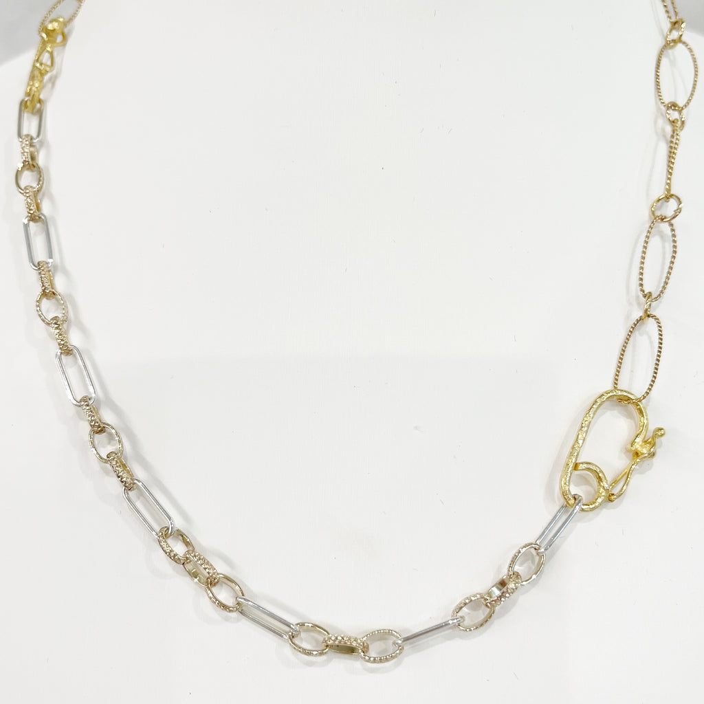 Necklace - Jameson Two Tone Chain Necklace