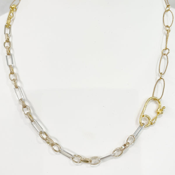 Necklace - Jameson Two Tone Chain Necklace