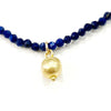 Lapis Stone Necklace w/Gold Filled Charm