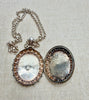 Estate Collection - Necklace - Sterling Victorian Locket and Chain