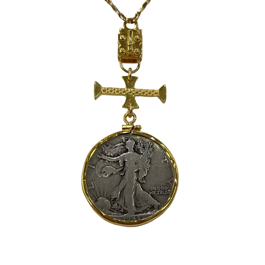Vignette - Walking Liberty Coin w/Gold Bar