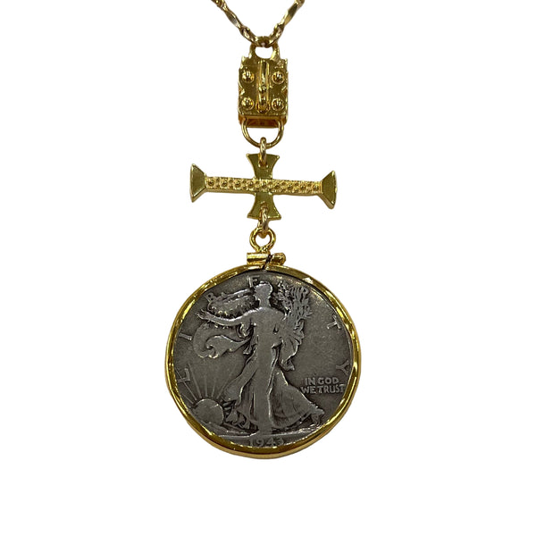 Vignette - Walking Liberty Coin w/Gold Bar