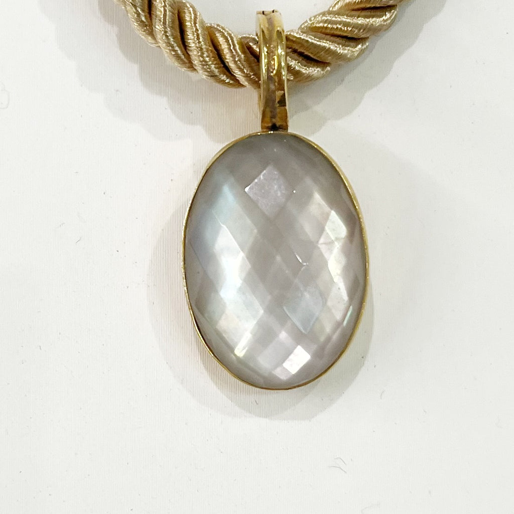 Dina Mackney - Mother of Pearl Doublet Pendant