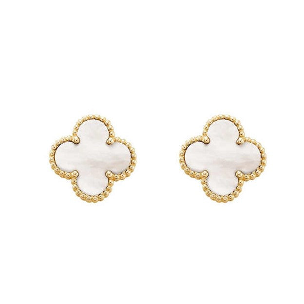Earrings - Quatrefoil Stud
