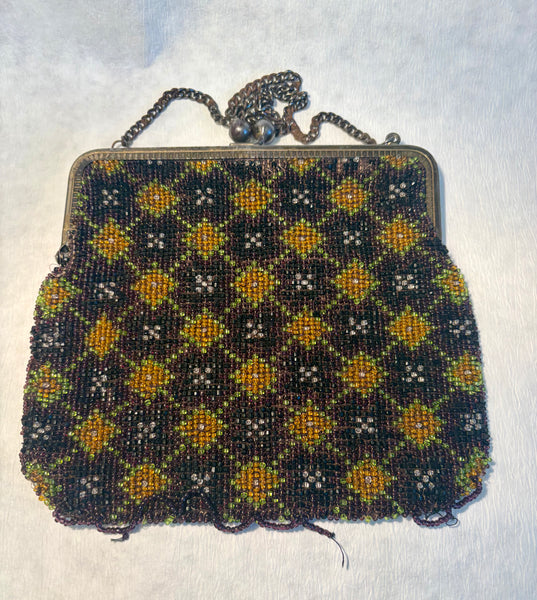 Estate Collection - Antique Purse German Art Deco Beaded Bag