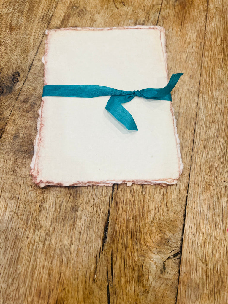 Handmade Deckled Edge Paper Bundles - Several Colors