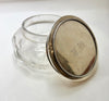 Estate Collection - Vintage Cut Glass and Silver Powder Jar