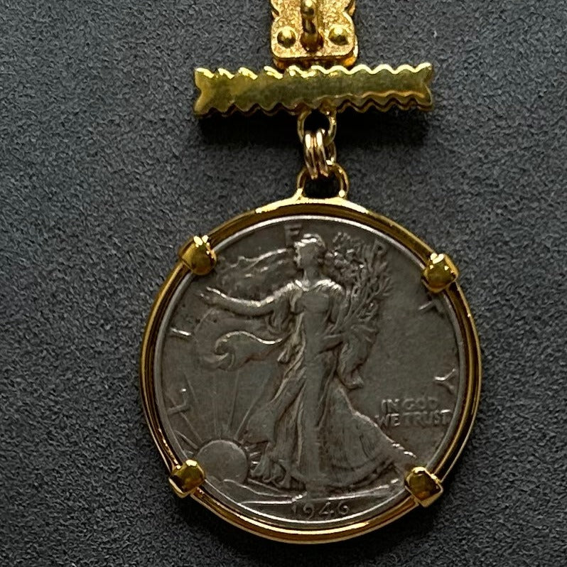 Vignette - Walking Liberty Coin w/Gold Bar