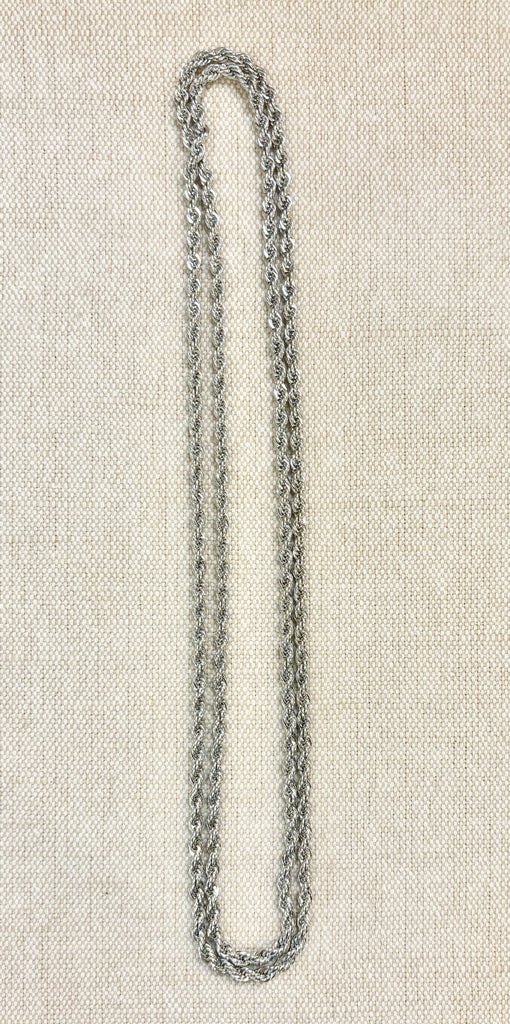 Estate Collection - Vintage Silver Rope Necklace