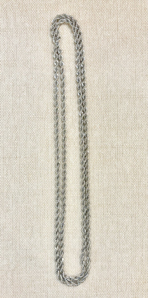 Estate Collection - Vintage Silver Rope Necklace