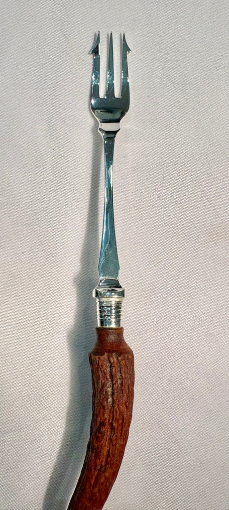 Estate Collection - Antique Silver and Horn Pickle/Olive Fork