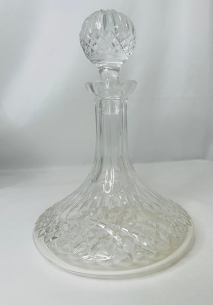 Estate Collection - Vintage Crystal Wide Bottom Decanter