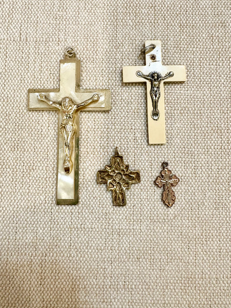 Estate Collection - Vintage European Crucifix Pendants