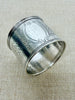 Eatate Collection - Silver Napkin Ring Geomertric Design