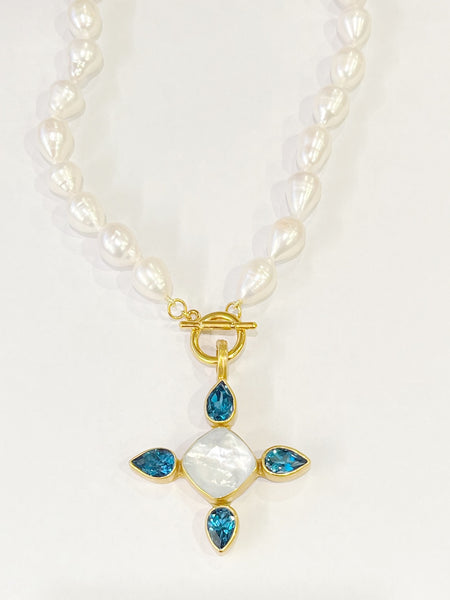 Dina Mackney - Necklace - London Blue Topaz and Doublet Necklace