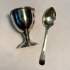 Estate Collection - Vintage Sterling Baby Egg Cup & Spoon Set