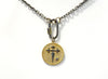 Necklace - Gray Sterling Chain w/Medalion