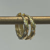 Earrings - Small CZ Inlaid Hoops