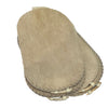 Placemats - Handmade Hide/Leather Placemats w/Antler Details - Set of 4