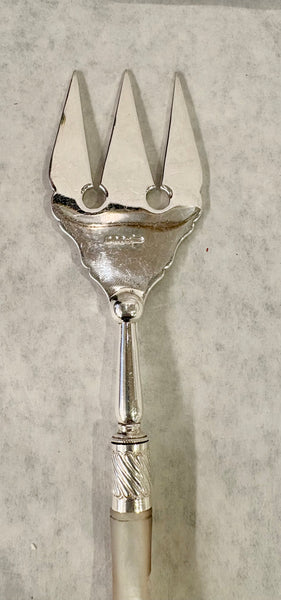 Estate Collection - Antique Silver and Mother of Pearl  Serving Fork