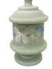 Estate Collection Bristol Glass - Green Ruffle Lidded Jar