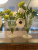Estate Collection Antique English Opalescent Vaseline Glass Vases
